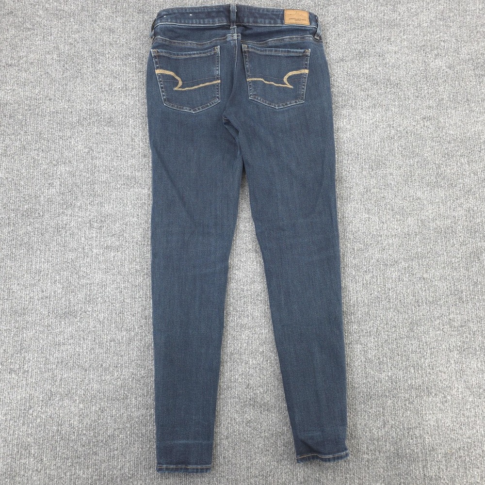 American Eagle Jeans Womens 2 Blue Super Stretch Jegging Medium Wash Low Rise - Picture 2 of 11